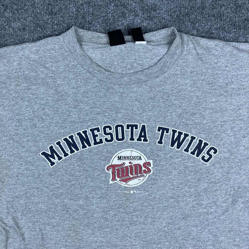 Gear For Sports T-Shirt Mens Size XL Gray Minnesota‎ Twins MLB Baseball Graphic
